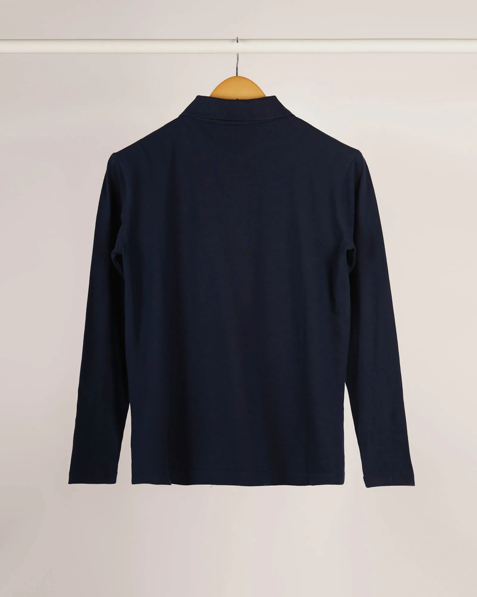 Full Sleeves Polo: Navy Blue