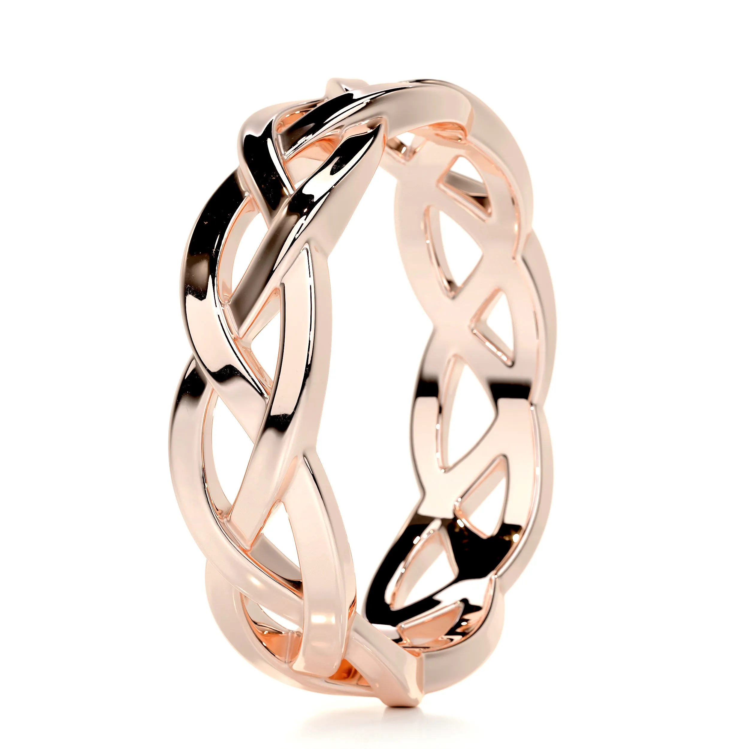 Gerard Men's Wedding Band -14K Rose Gold