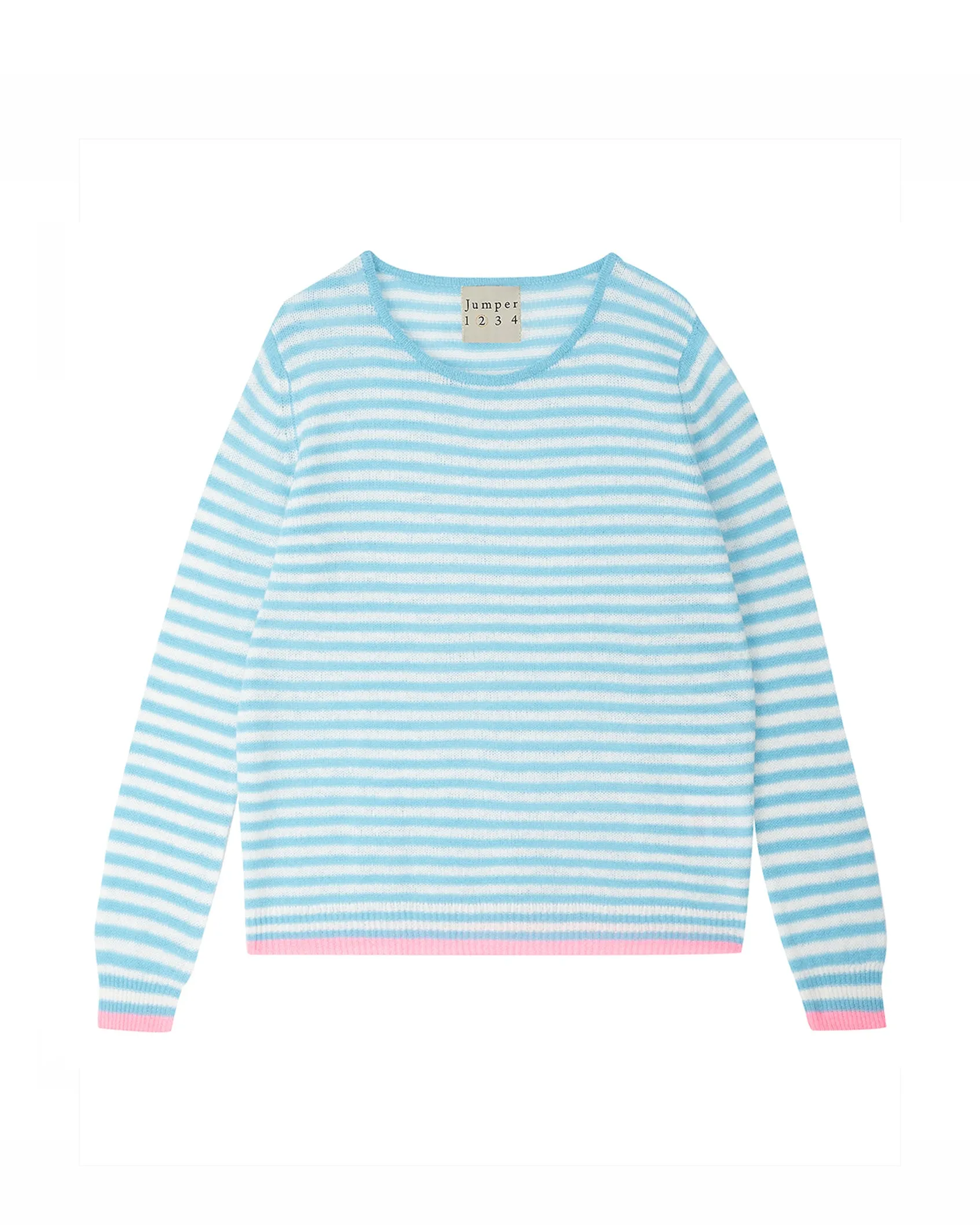 Jumper 1234 Little Stripe Crew Neck Opal