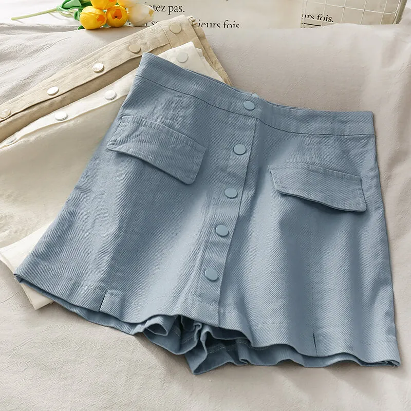 KOREAN FASHION HIGH WAIST DENIM SHORTS BY69310