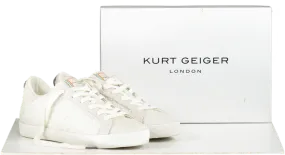 Kurt Geiger White Embellished Lexi Eagle Sneakers Bnib UK 4 EU 37 👠