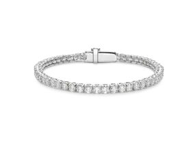 Lab-Grown Diamond Small Tennis Bracelet - G/H color, 6.5 length | White