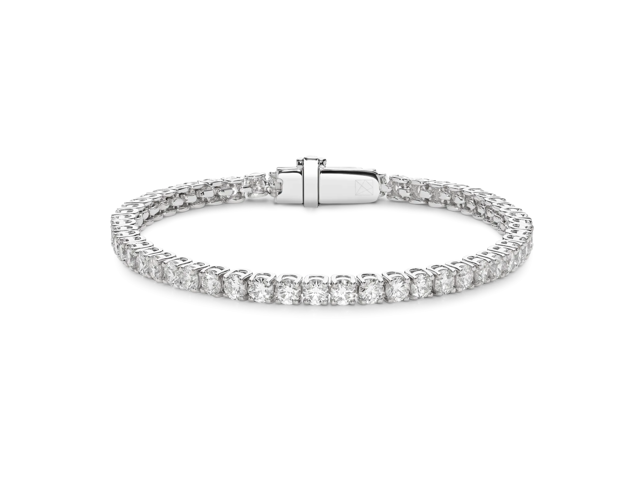 Lab-Grown Diamond Small Tennis Bracelet - G/H color, 6.5 length | White