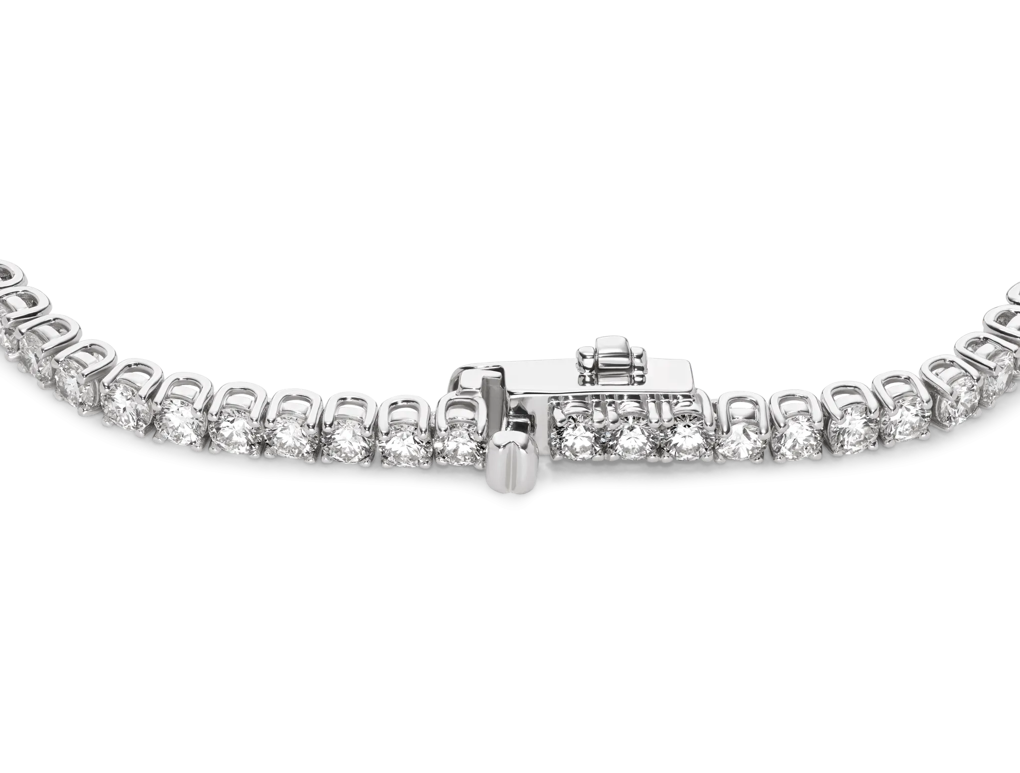 Lab-Grown Diamond Small Tennis Bracelet - G/H color, 6.5 length | White