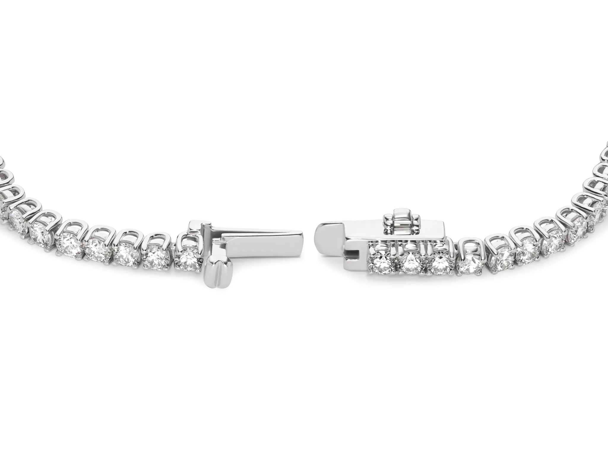 Lab-Grown Diamond Small Tennis Bracelet - G/H color, 6.5 length | White