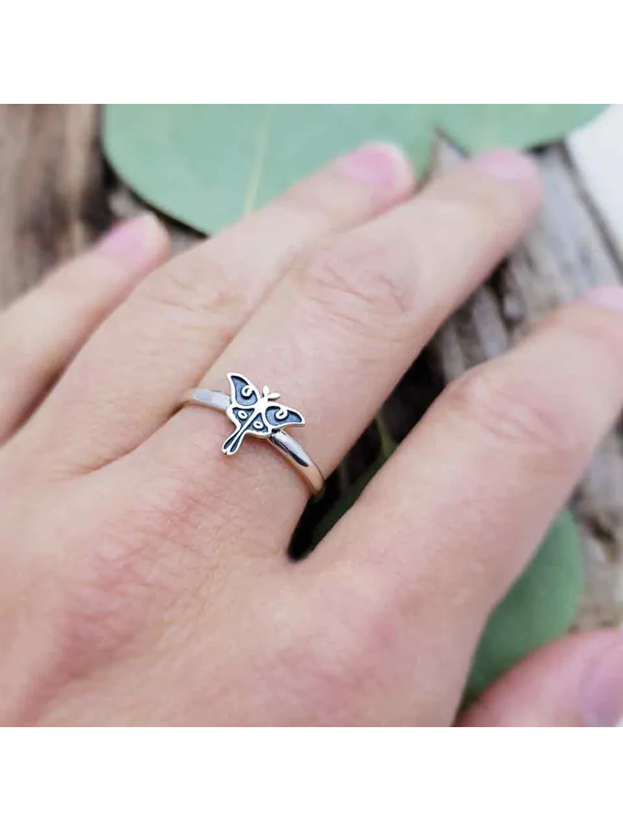 Luna Moth Ring