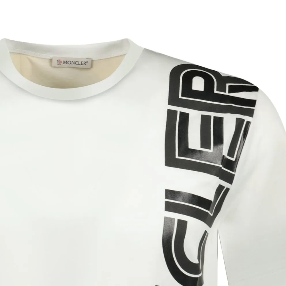 'Maglia' Writing Logo T-Shirt White