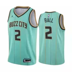 Men's Charlotte Hornets LaMelo Ball City Jersey Teal