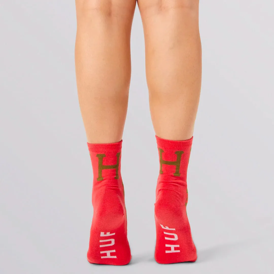 NATURE H CREW SOCK (Red)