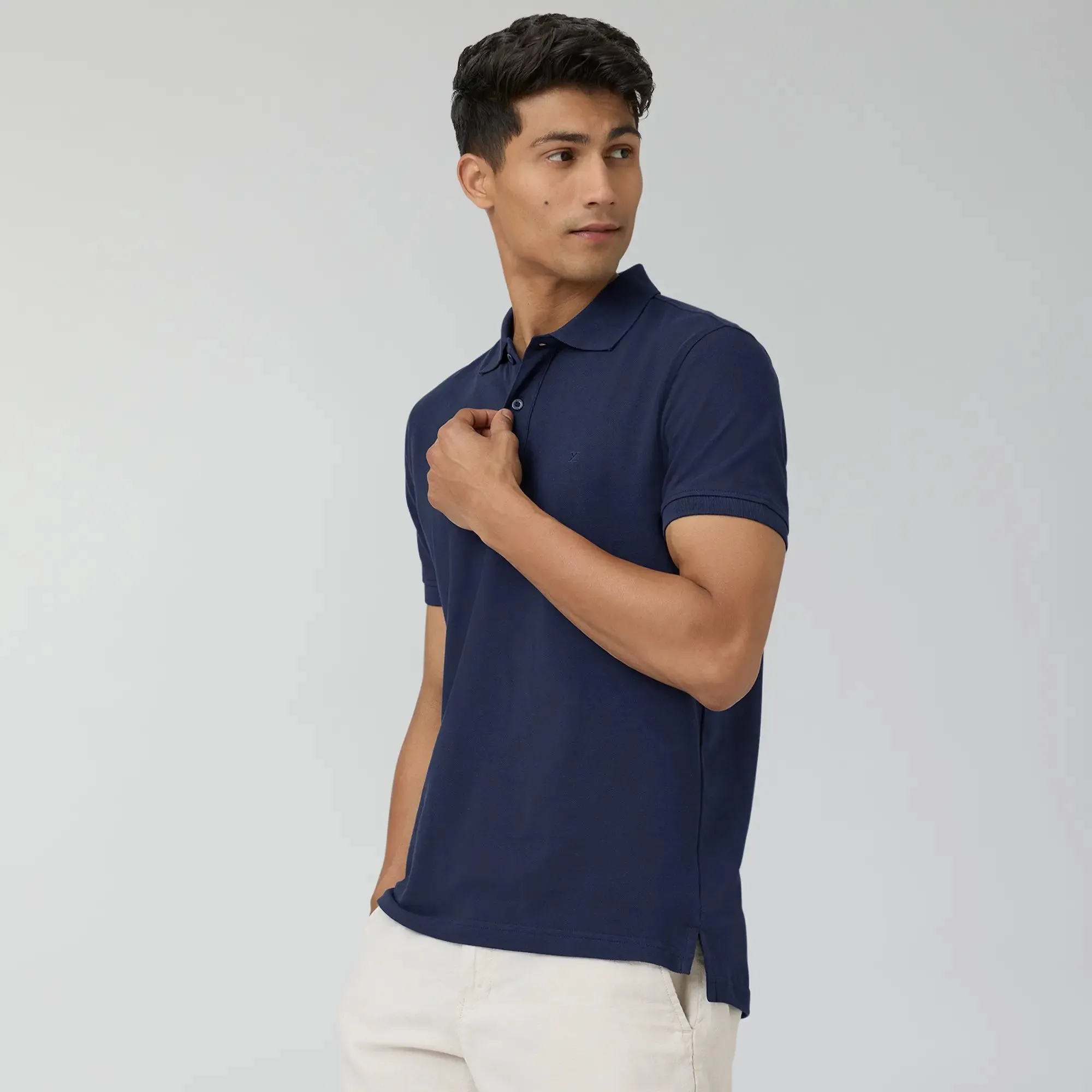 Nova Combed Cotton Polo T-shirts Midnight Blue