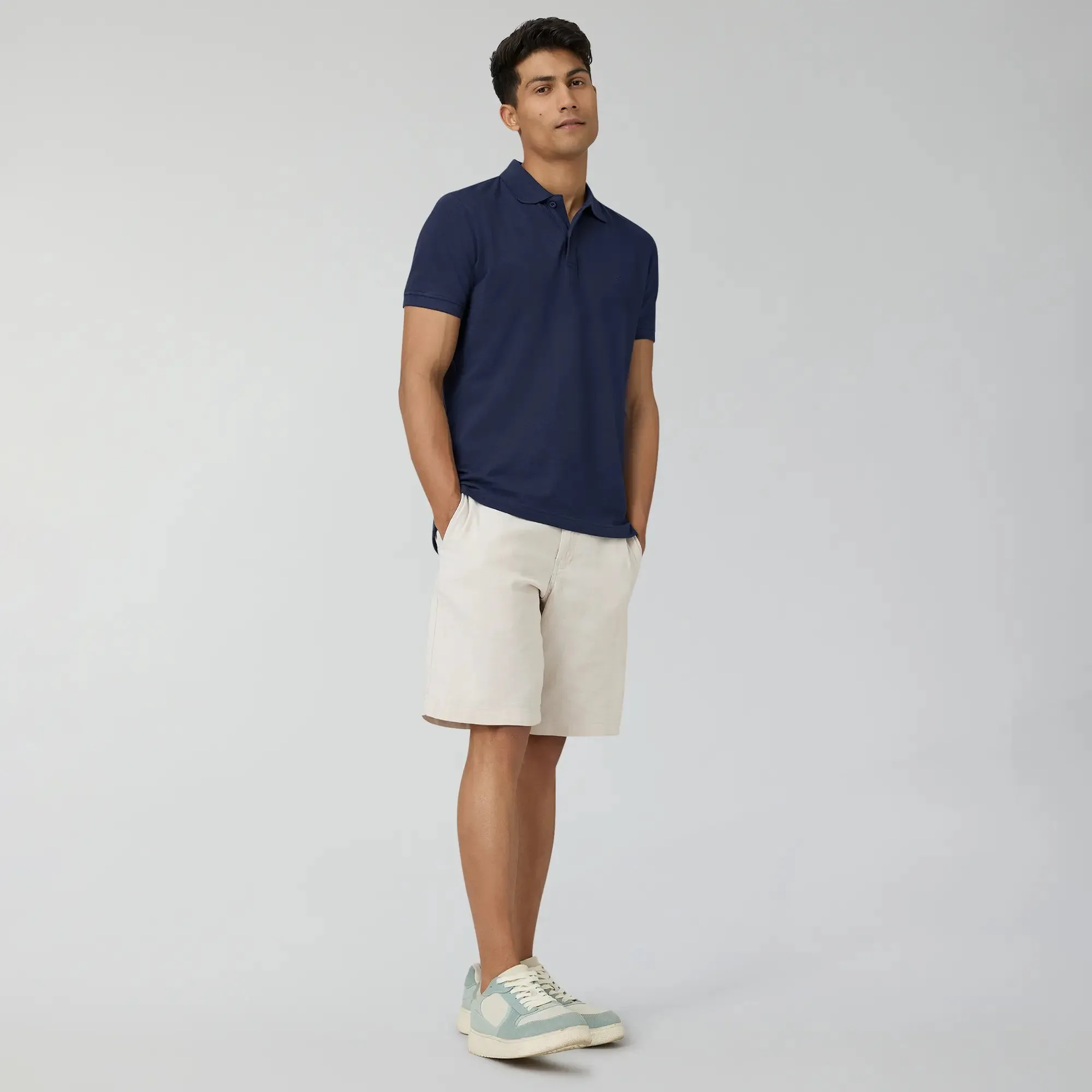 Nova Combed Cotton Polo T-shirts Midnight Blue