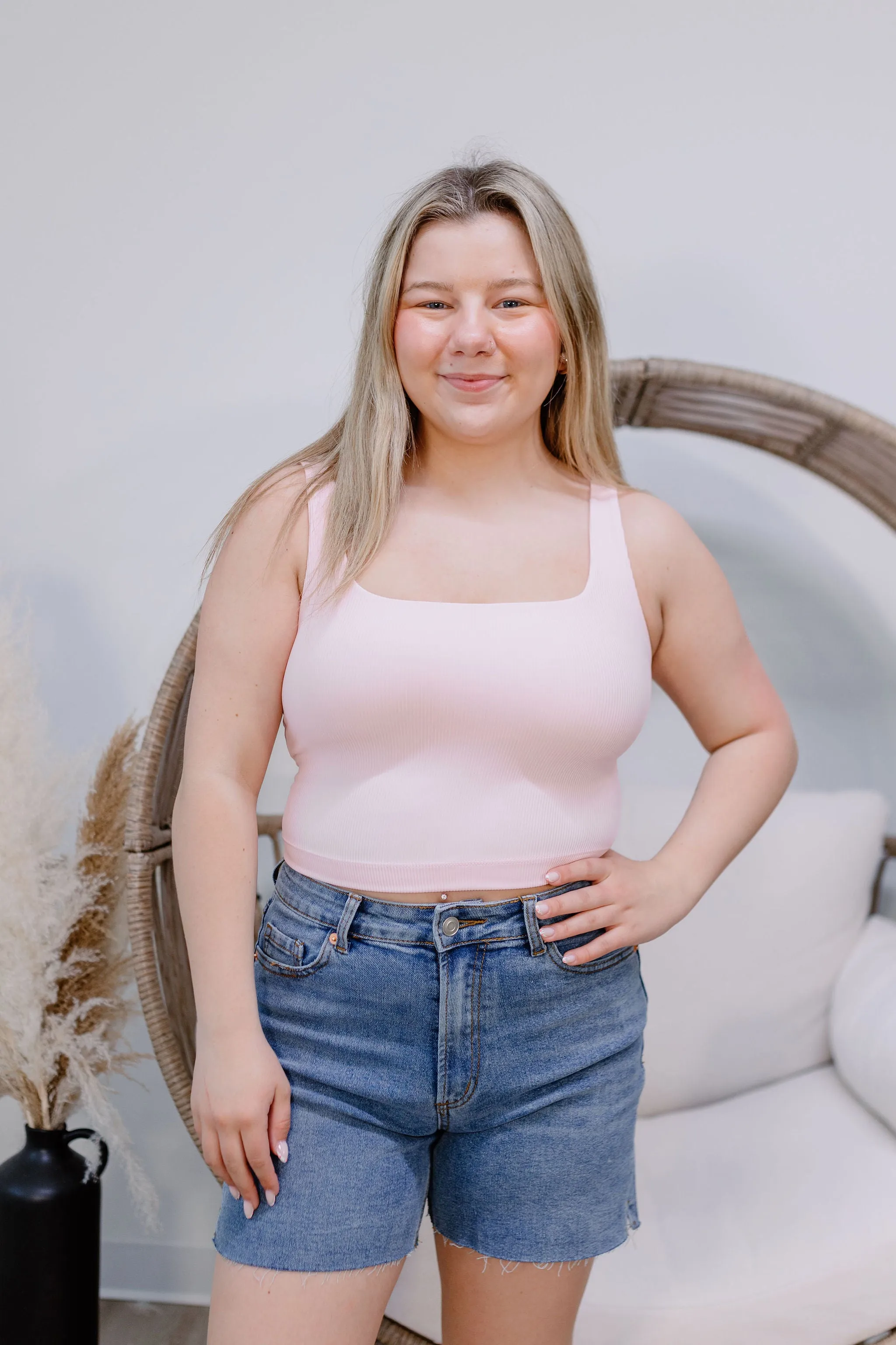 Nova Crop Top - Blush