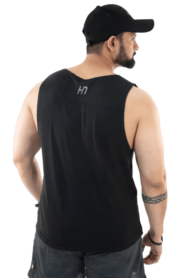 NoVA Men's Black Solid Vest