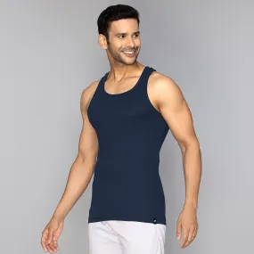 Nova Round Neck Racer Back Vest Midnight Blue