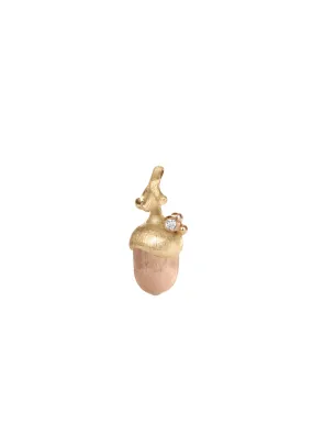 Ole Lynggaard Forest 18K Rose & Yellow Gold Acorn Pendant | Small