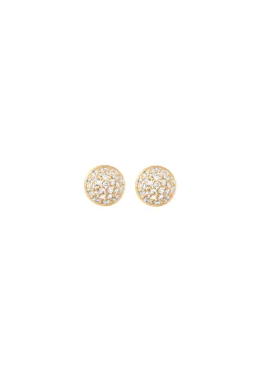 Ole Lynggaard Lotus 18KYG Pavé Diamond Stud|Jacket Earrings