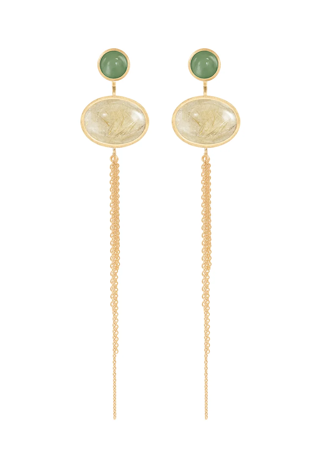 Ole Lynggaard Lotus 18KYG Serpentine Stud Earrings