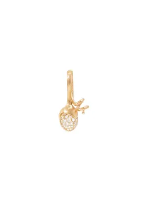 Ole Lynggaard Lotus Sprout 18KYG Pavé Diamond Pendant