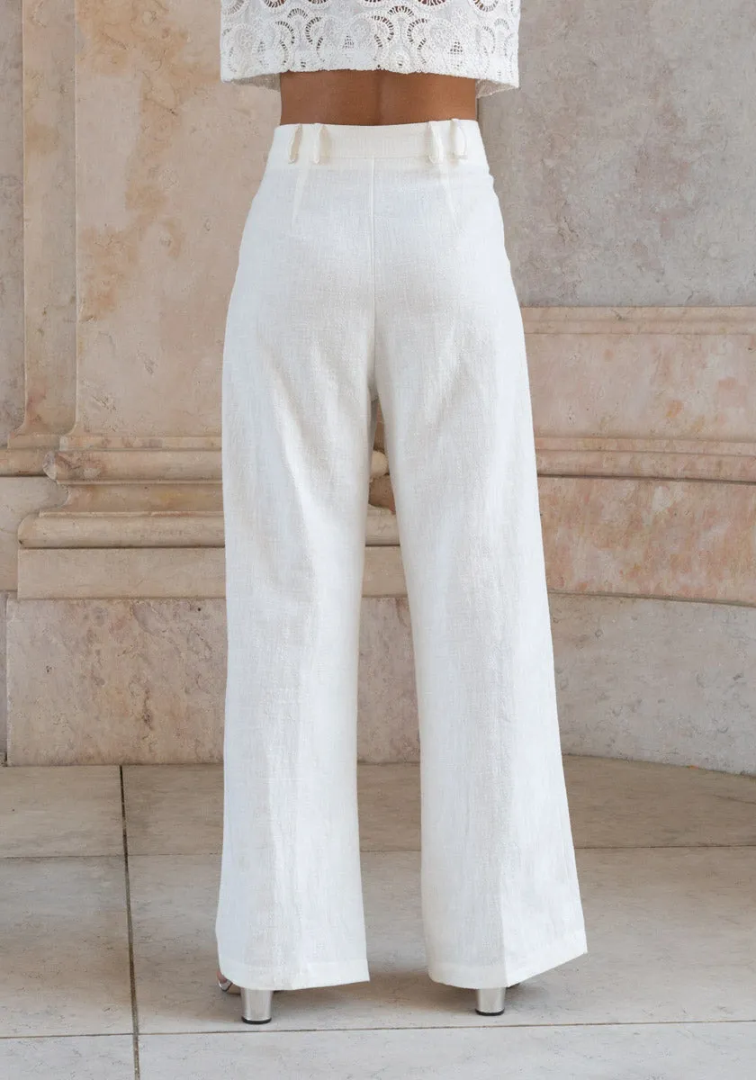 Pantalon SINTRA Lin Lait