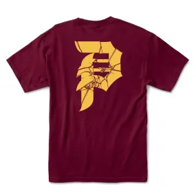 Primitive Breakthrough Tee in Burgundy