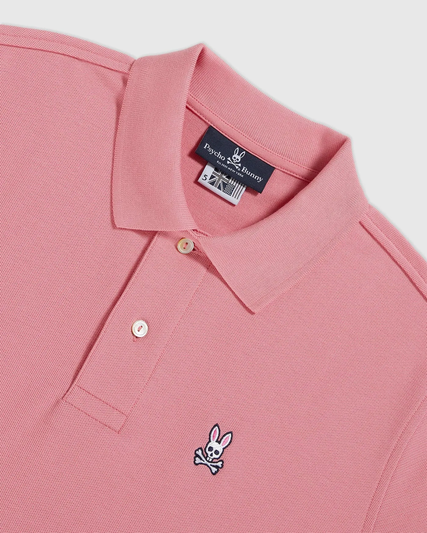 Psycho Bunny Mens Classic Polo - Winter Rose