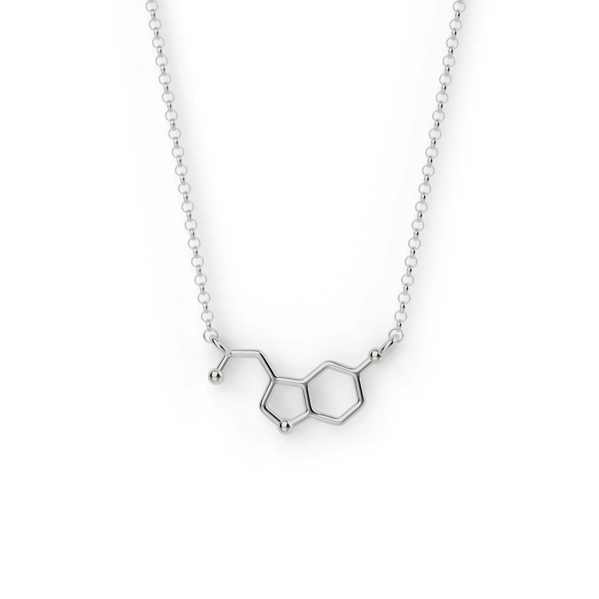 serotonin necklace H | silver