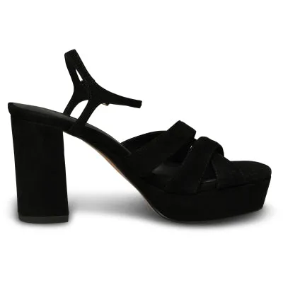 Shoe The Bear Nova Heels-Black Suede