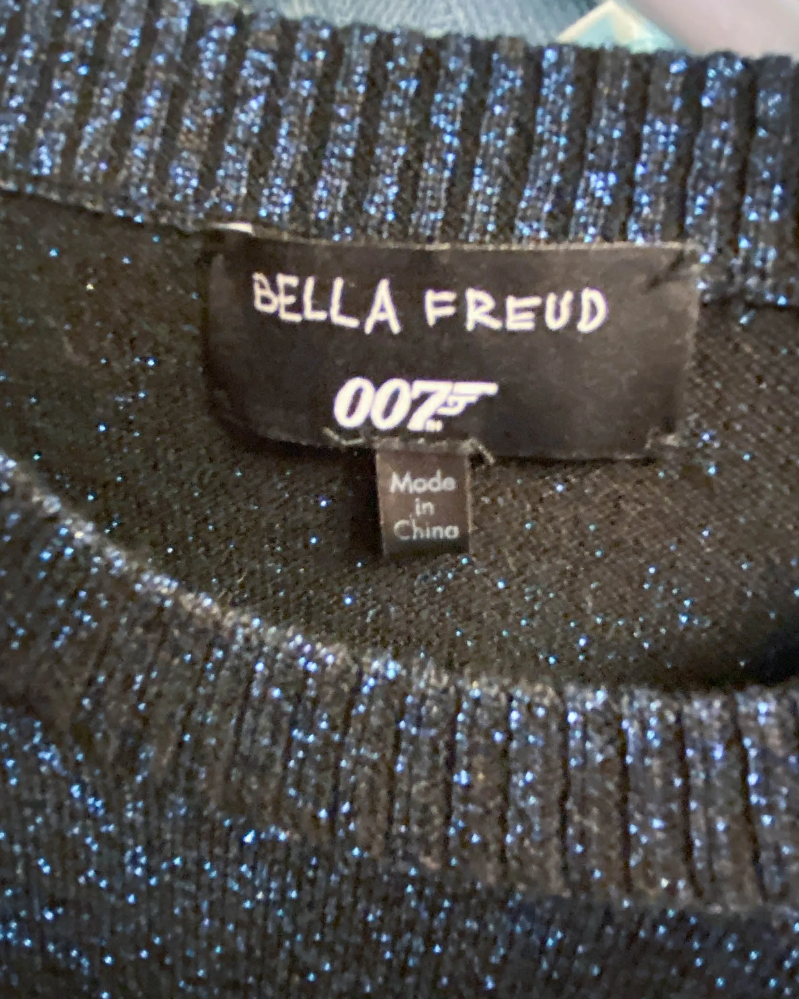 Size S - Bella Freud x 007 Metallic Jumper