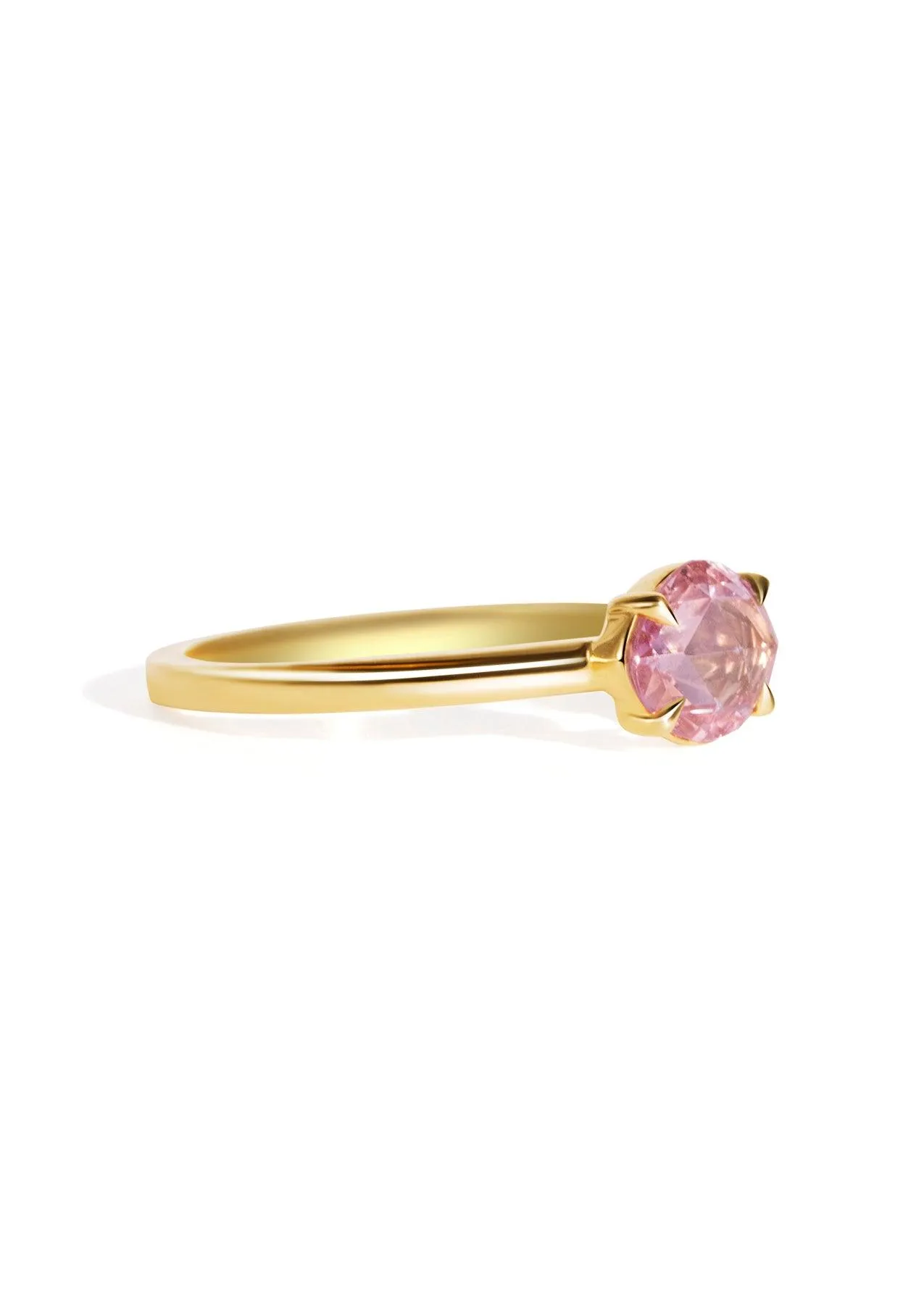 The Nova Ring with 1.06ct Rose Cut Pink Sapphire