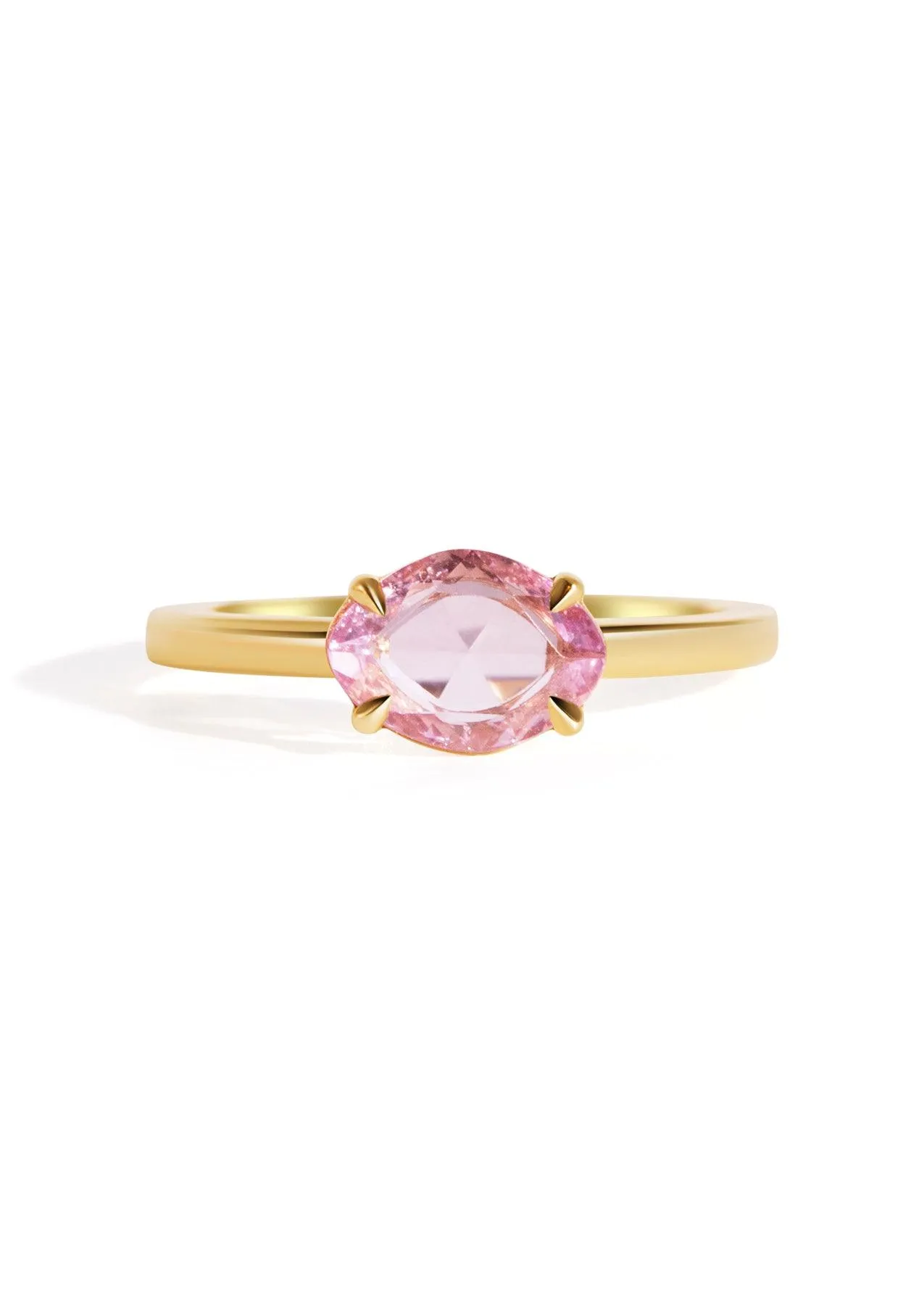 The Nova Ring with 1.06ct Rose Cut Pink Sapphire