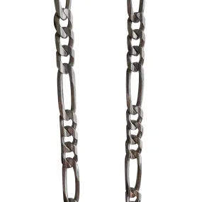 V I N T A G E // three to one figaro / Italy sterling silver figaro chain / 24.25, 26.7g