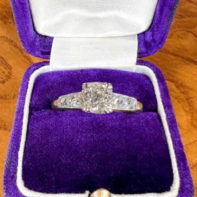 Vintage Engagement Ring, Old Euro. 0.45ct.