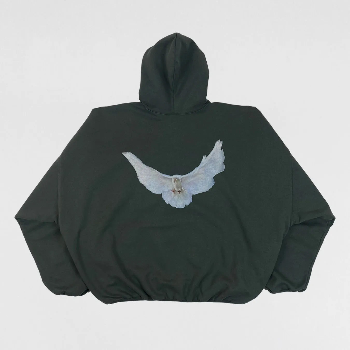 YGEBB 2022 Double Layered Dove Hoodie In Dark Green